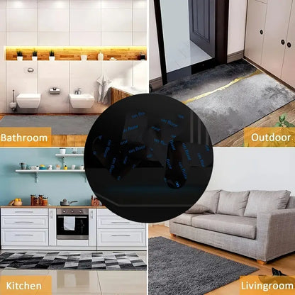 4pcs Heart-shaped Rug Grippers for Anti-Slip Protection